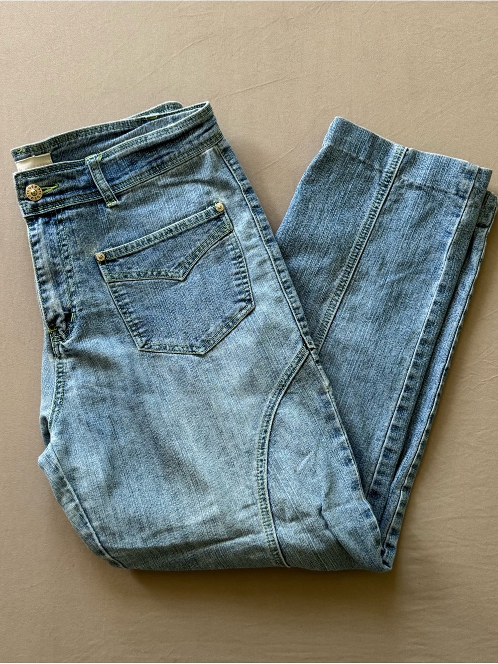 Retro Vintage Cosmopolitan Low Rise Straight Leg Jeans